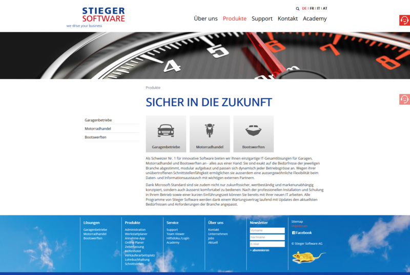 Detailseite Stieger