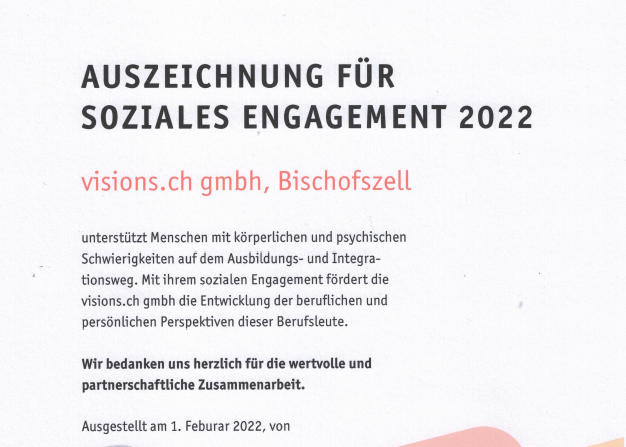 Auszeichnung für soziales Engagement