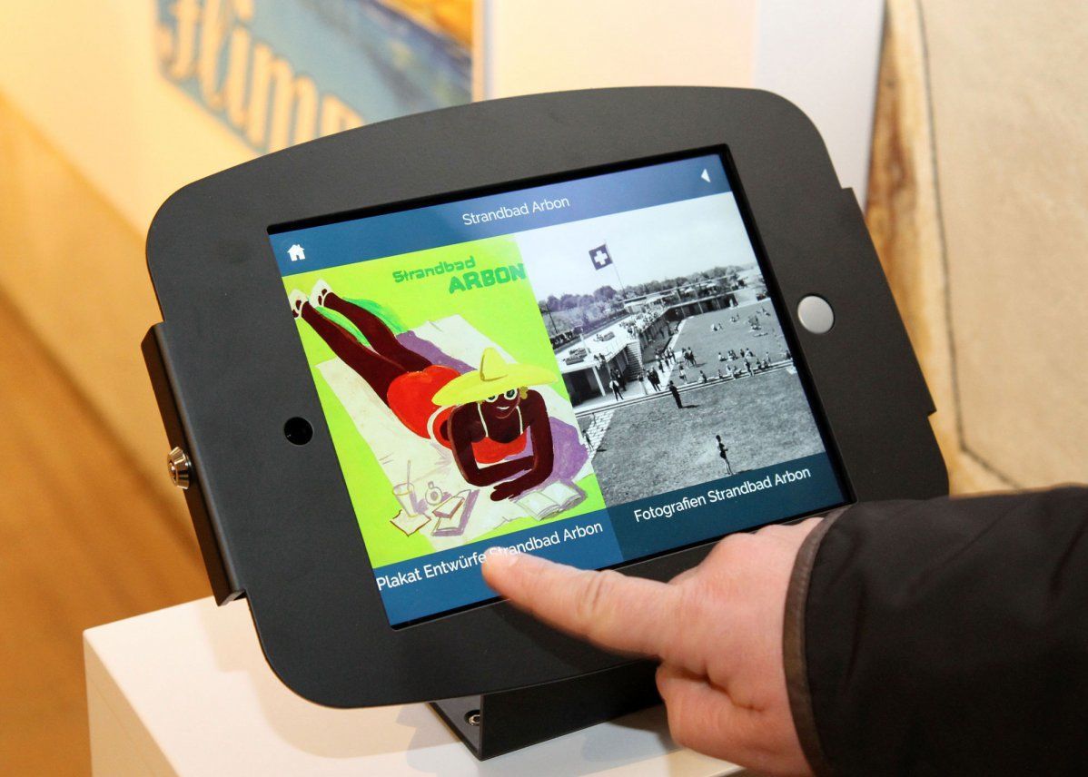 visions.ch realisiert die Kiosklösung zur Ausstellung Badekultur um 1930