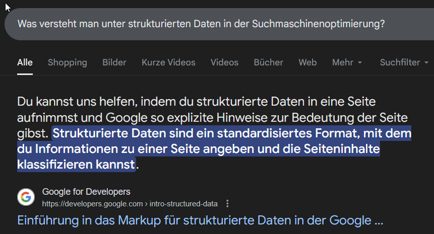 Strukturierte Daten als Hilfe für Googkle