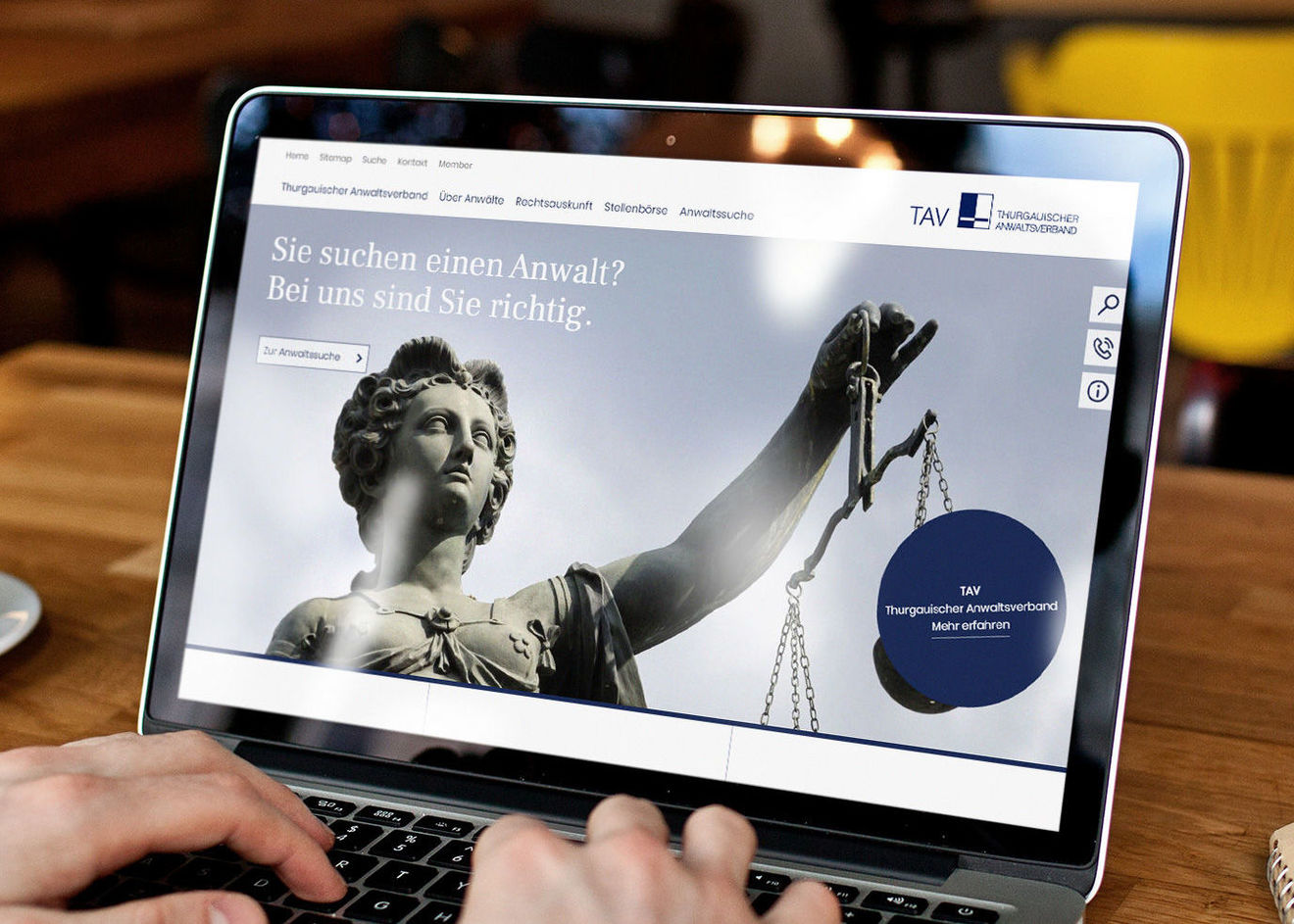 TAV Thurgauischer Anwaltsverband mit Redesign und Relaunch